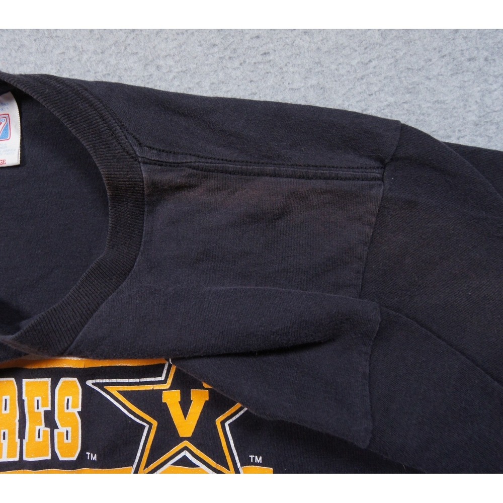 Vintage Vanderbilt University Shirt Mens Large Black Commodores NCAA College 90s - Picture 6 of 12